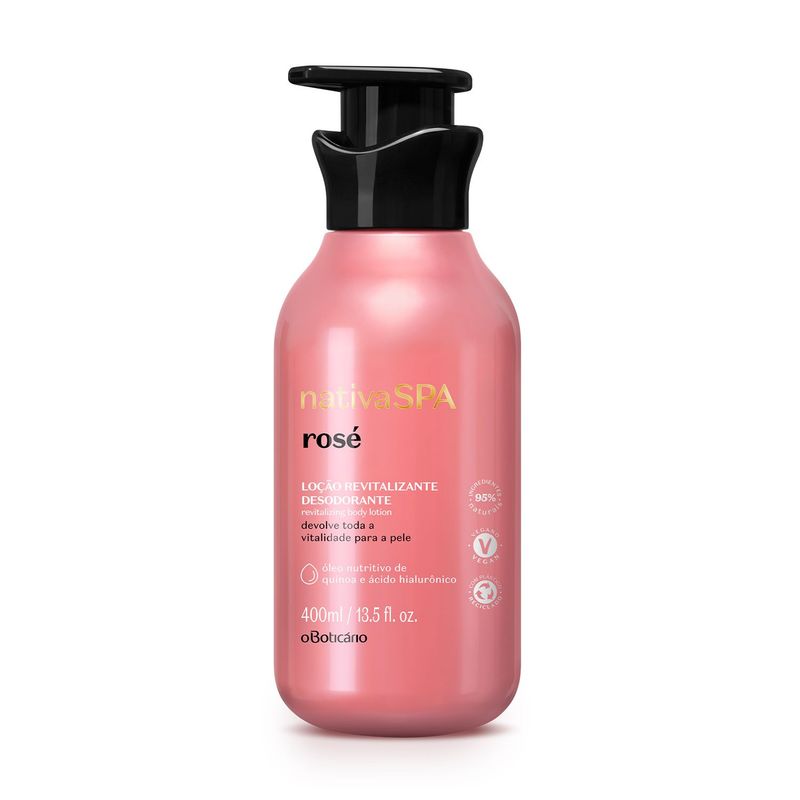 NATIVA SPA - Hidratante Corporal Rosé Nativa Spa para Piel Sensible 400 ml