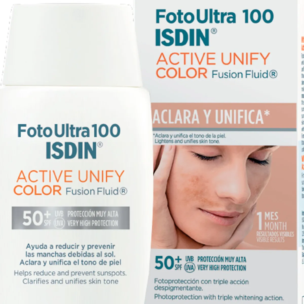 ISDIN - Bloqueador Solar Fotoultra Active Unify Color 50 ml Isdin para Todo tipo de piel 50 ml