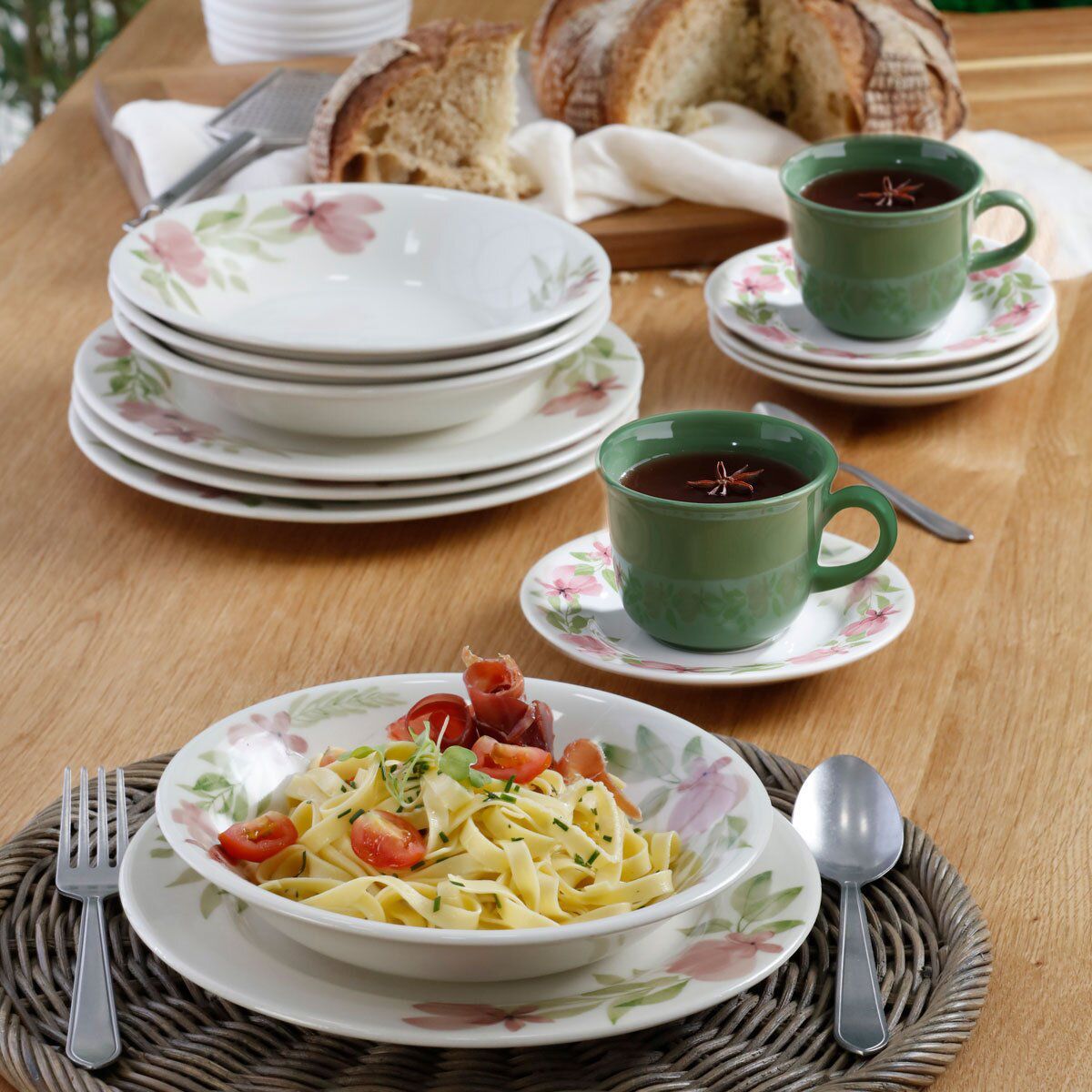 CORONA - Vajilla Corona Danna 4 Puestos 16 Piezas