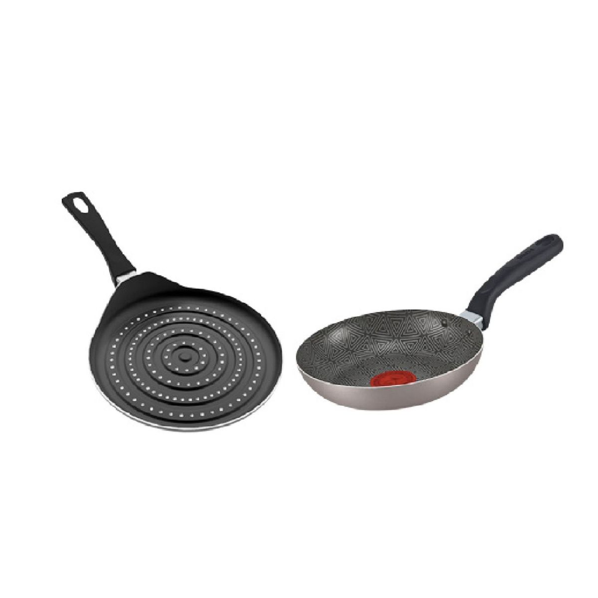 IMUSA - Set de Sartenes Imusa Antiadherente Aluminio 18 cm y Sartén de Arepas