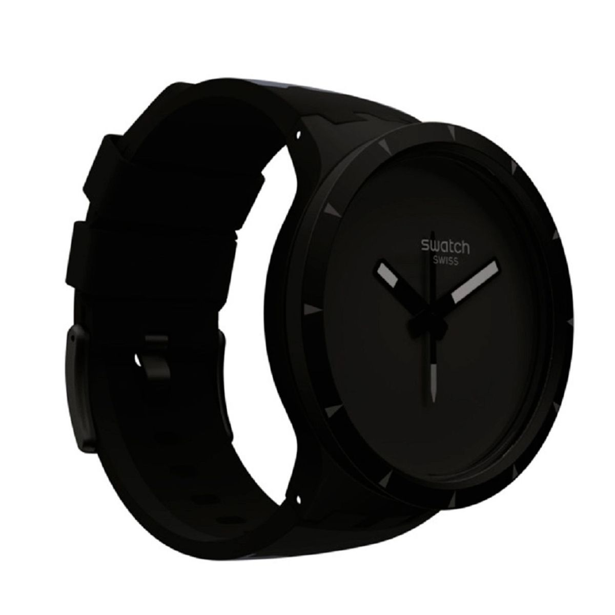 SWATCH - Reloj Swatch Unisex Big Bold Bioceramic Basalt Negro