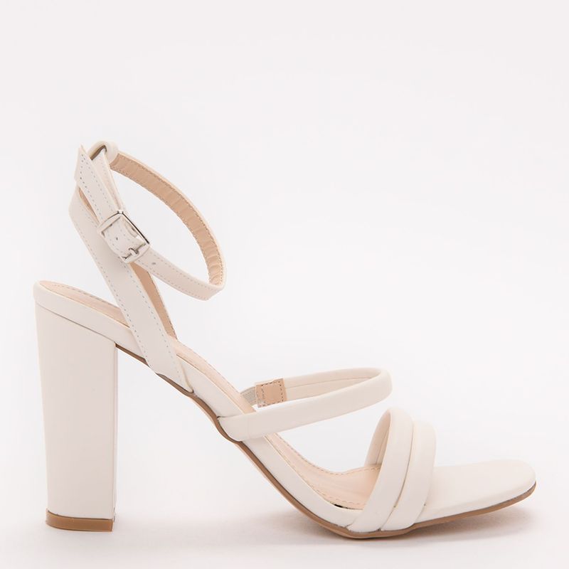 BASEMENT - Sandalias Para Mujer Con Tacón Alto Beiges Basement