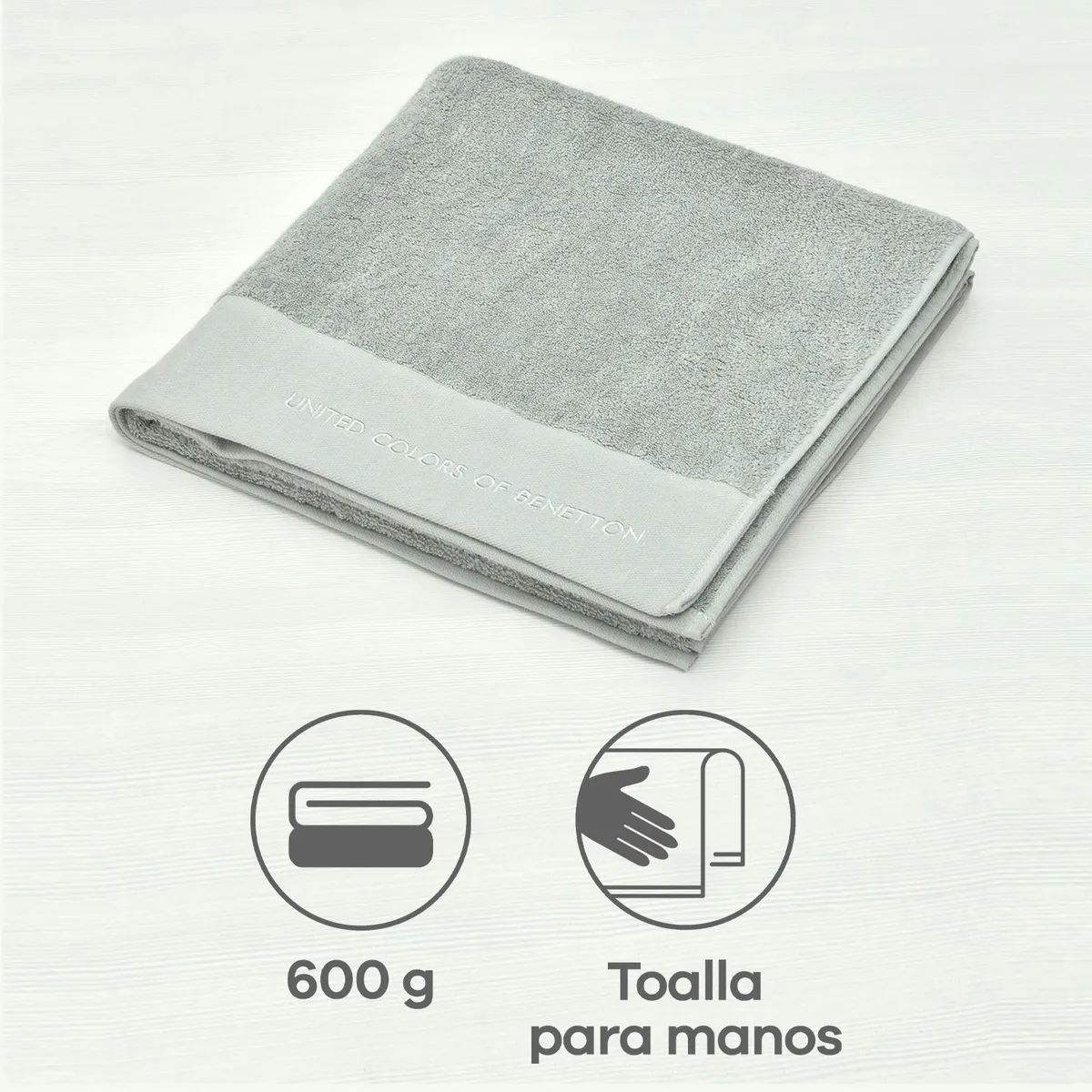 BENETTON - Toalla de mano 620 G/M2 BENETTON 50x75cm