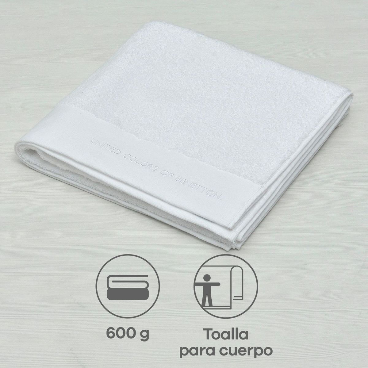 BENETTON - Toalla extra cuerpo 600 G/M2 BENETTON 100x160cm