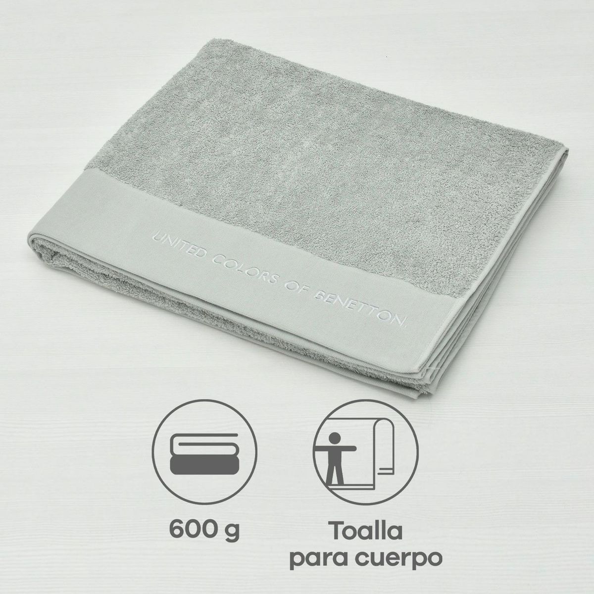 BENETTON - Toalla extra cuerpo 600 G/M2 BENETTON 100x160cm