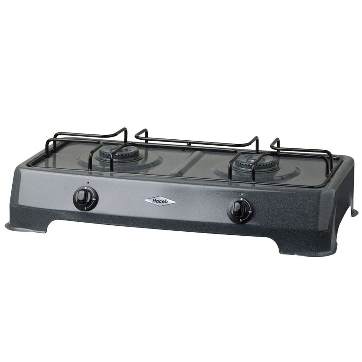 HACEB - Cocineta a Gas de Dos Puestos Gris