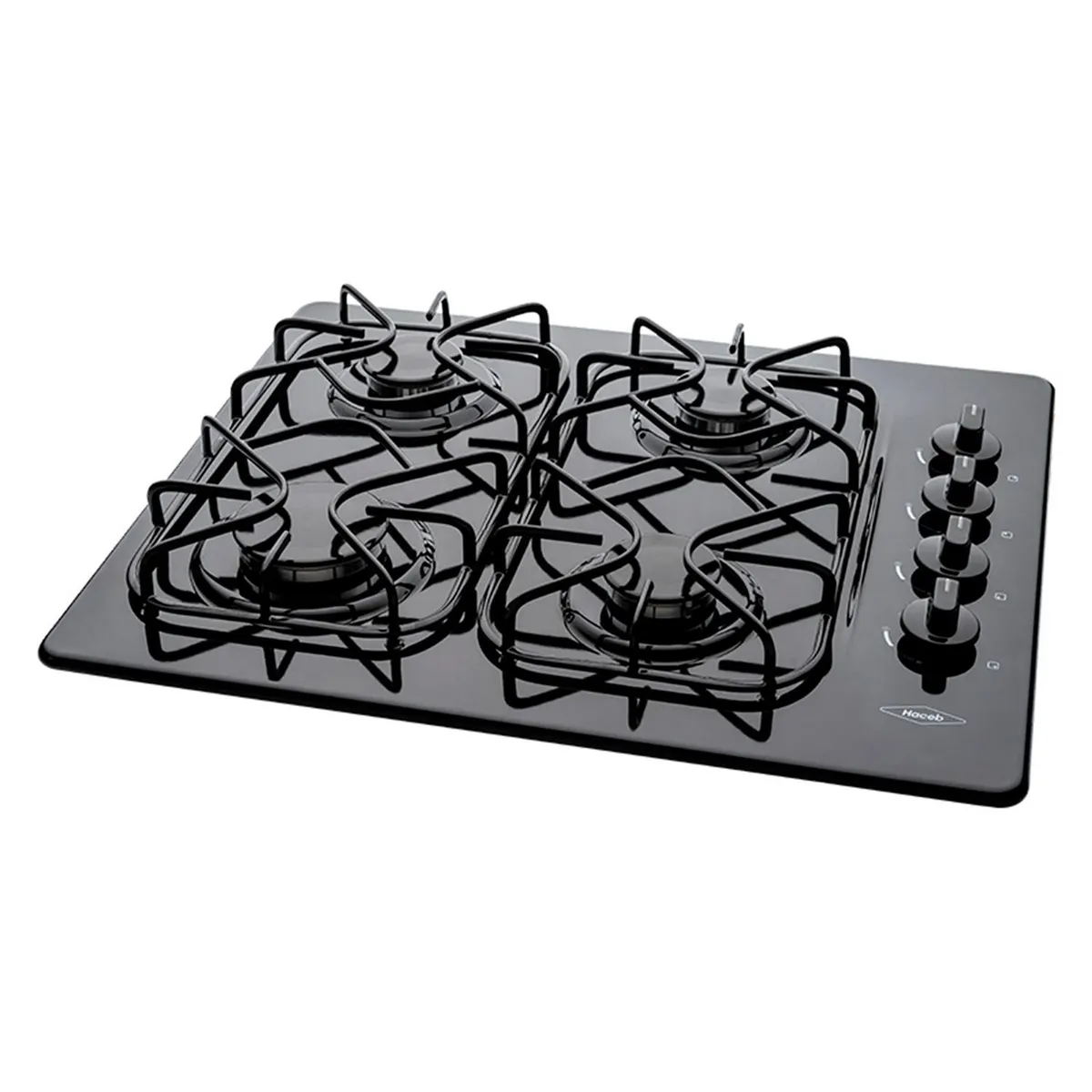 HACEB - Cubierta de Empotrar Gas Natural 60 cm Negro