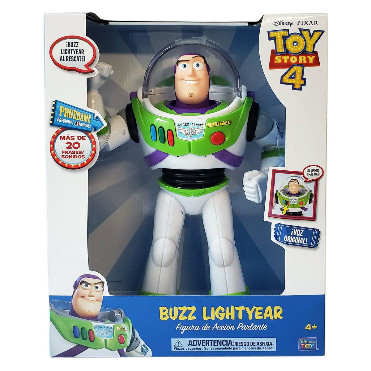 TOY STORY - Clásico Buzz Lightyear Figura Acción Parlante