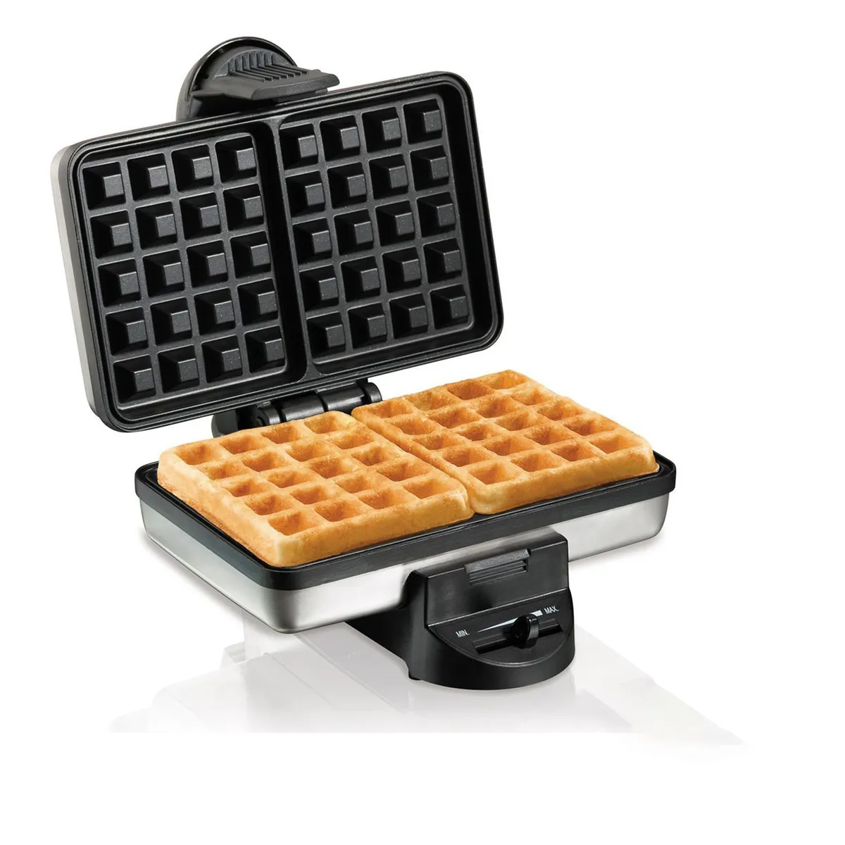 HAMILTON BEACH - Waflera Hamilton Beach 2 puestos, waflera antiadherente multifuncional apta para sandwiches