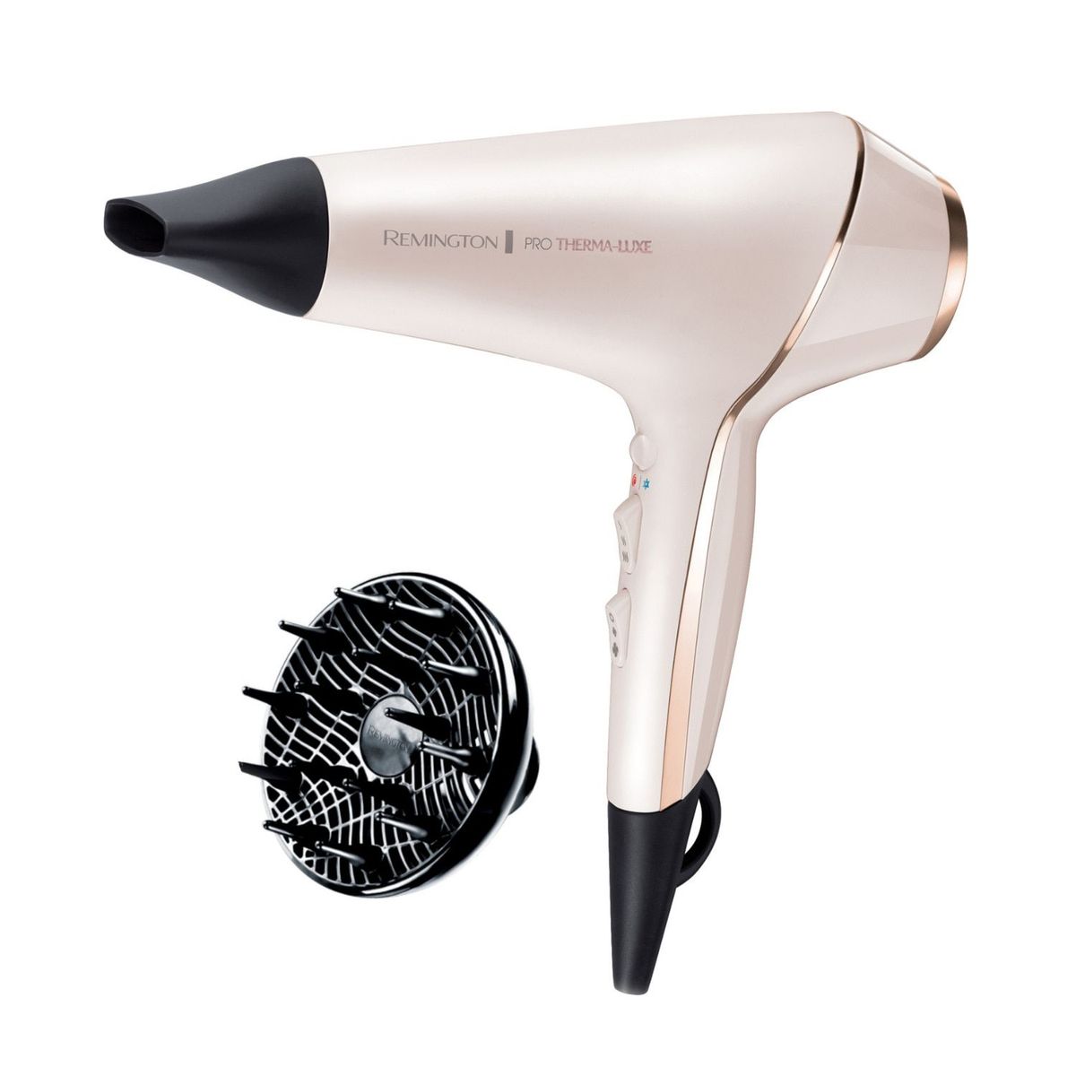 REMINGTON - Secadora de Cabello Profesional Remington Pro Therma-Luxe para Peinados de Larga Duración, AC9141
