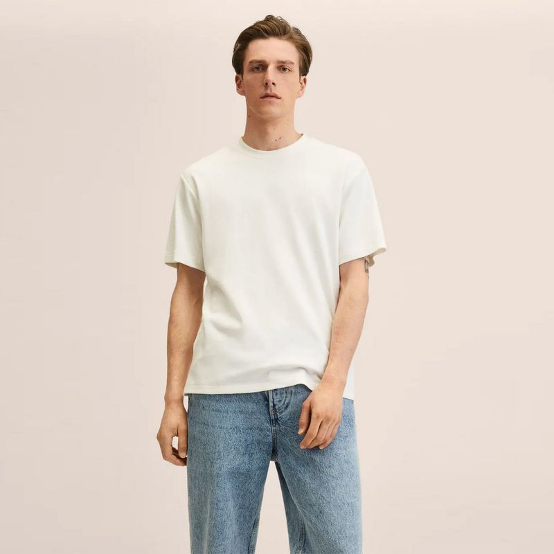 MANGO - Camiseta Hombre Manga corta MNG MAN