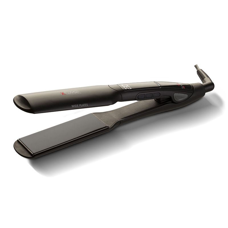 GAMA - Plancha para cabello Gama Xwide, plancha alisadora para el pelo con placas en turmalina | Control digital de temperatura