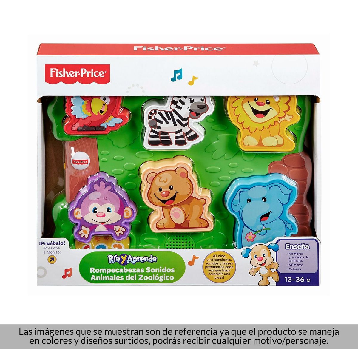 FISHER PRICE - Rompecabezas Sonido de Animales de Zoólogico