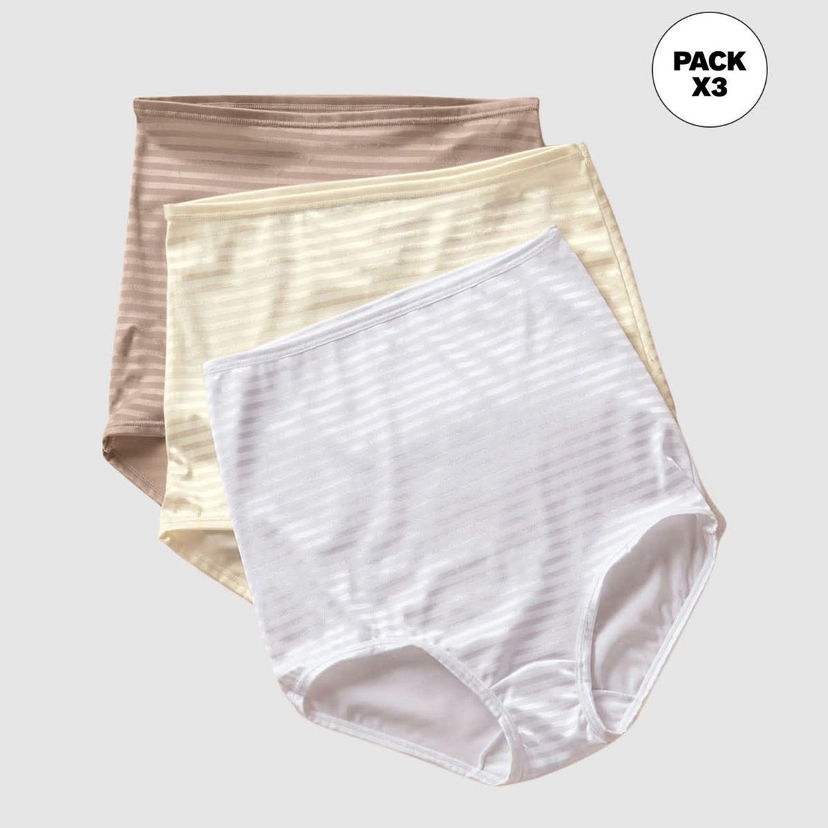 LEONISA - Calzón pack bikini Pack de 3 para Mujer LEONISA