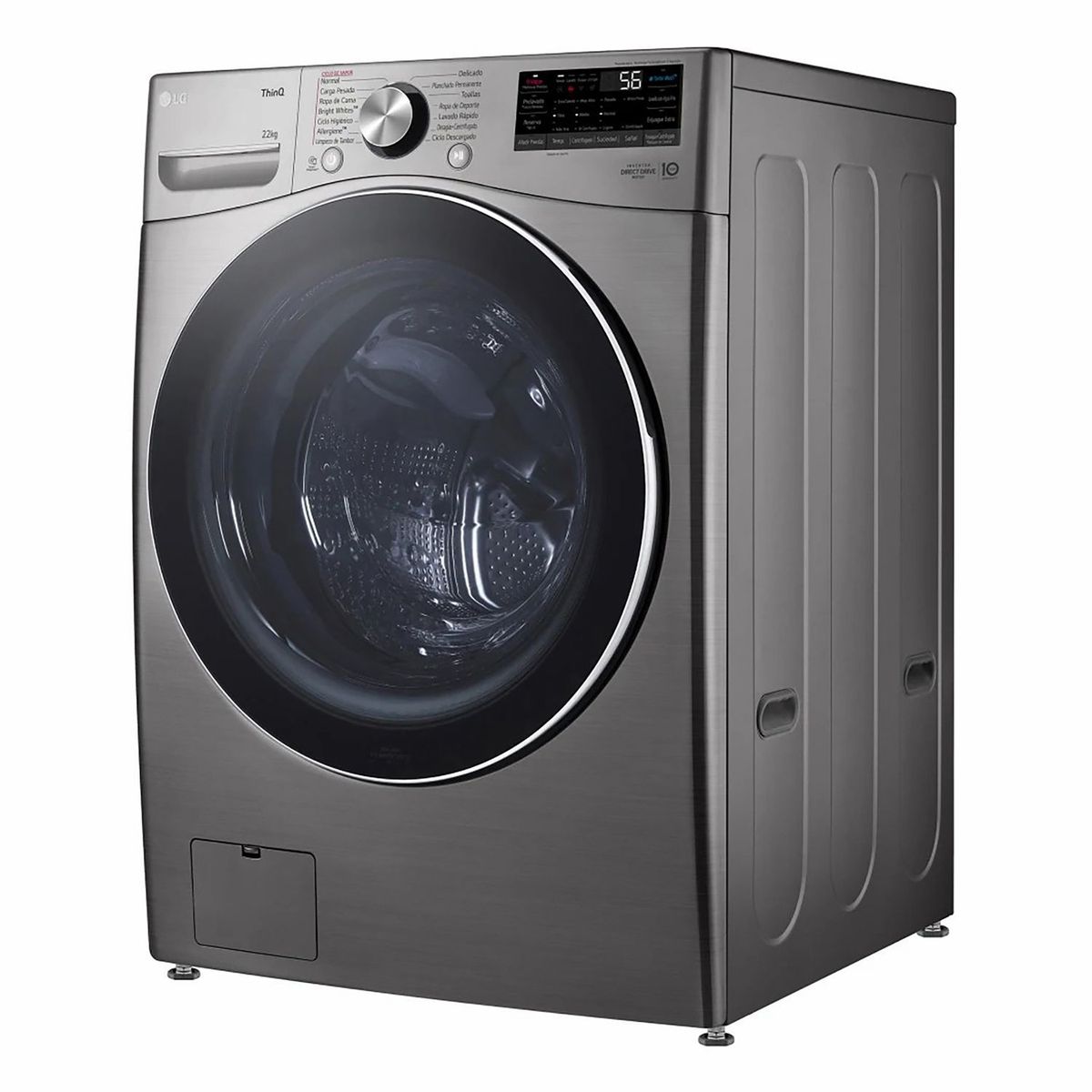 LG - Lavadora LG Carga Frontal 22 KG WM22VV2S6BR