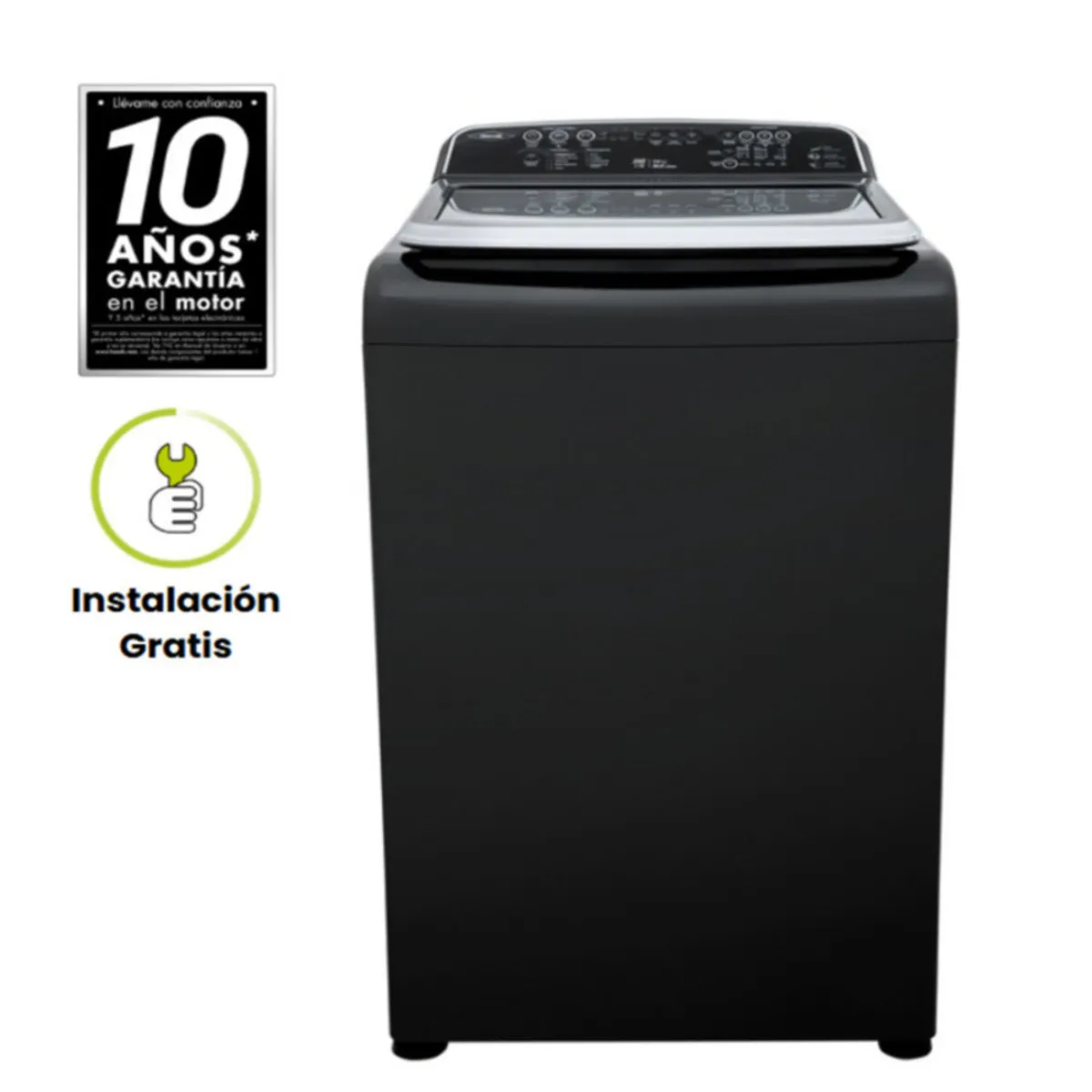 HACEB - Lavadora Haceb Carga Superior 20 kg LA20EVI16B-CC2HW