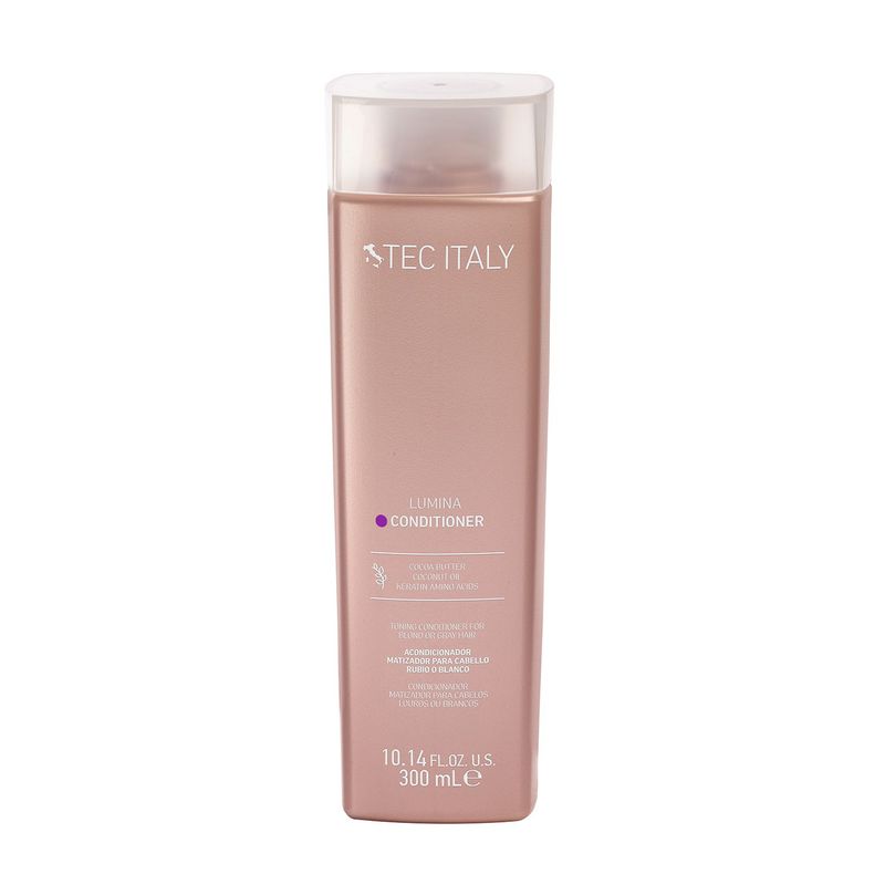 TEC ITALY - Acondicionador Tec Italy Matizante de Tono para Cabello Decolorado, Cano y Rubio Protección del color 300 ml