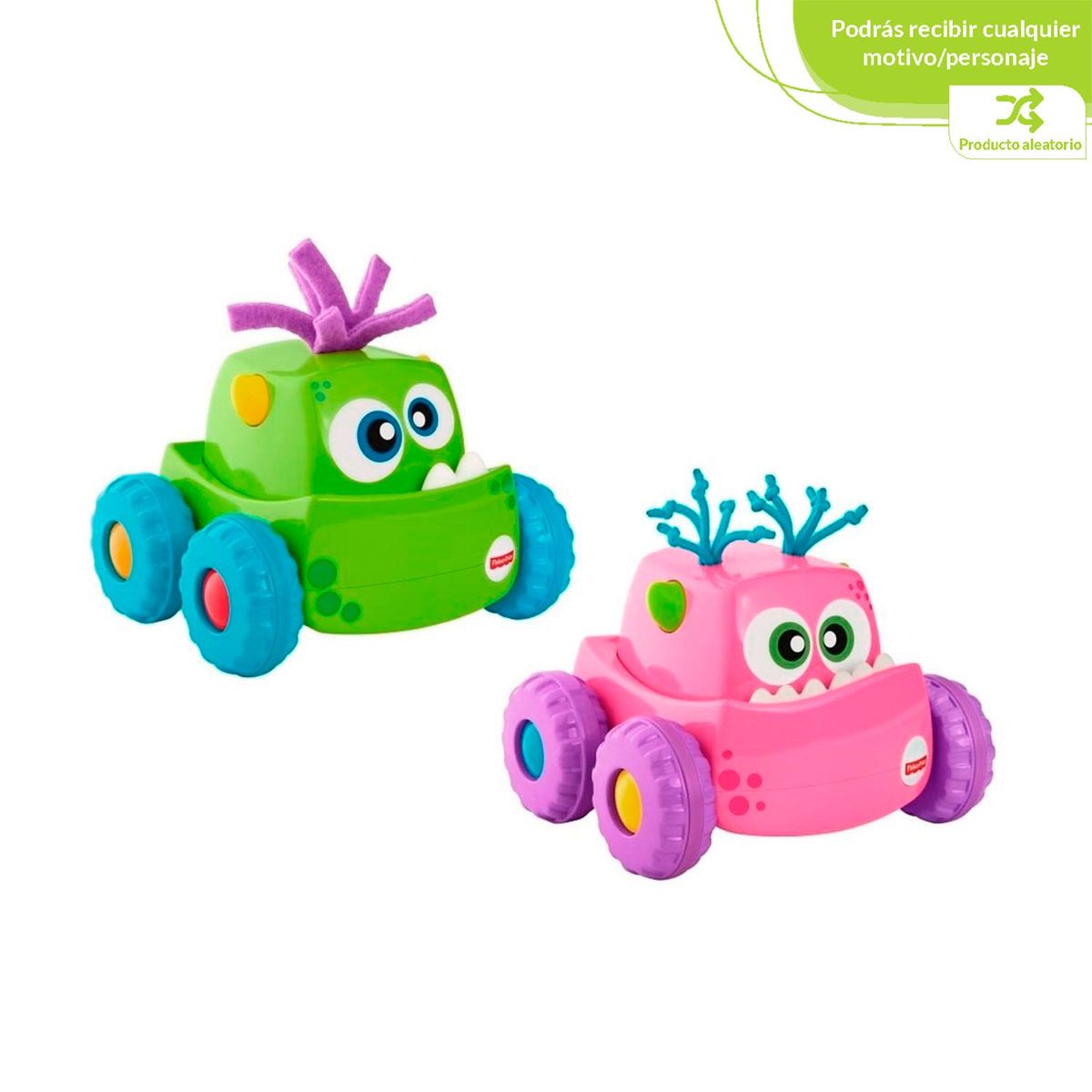 FISHER PRICE - Fisher-Price: Carro Monstruo Presiona y Persigue