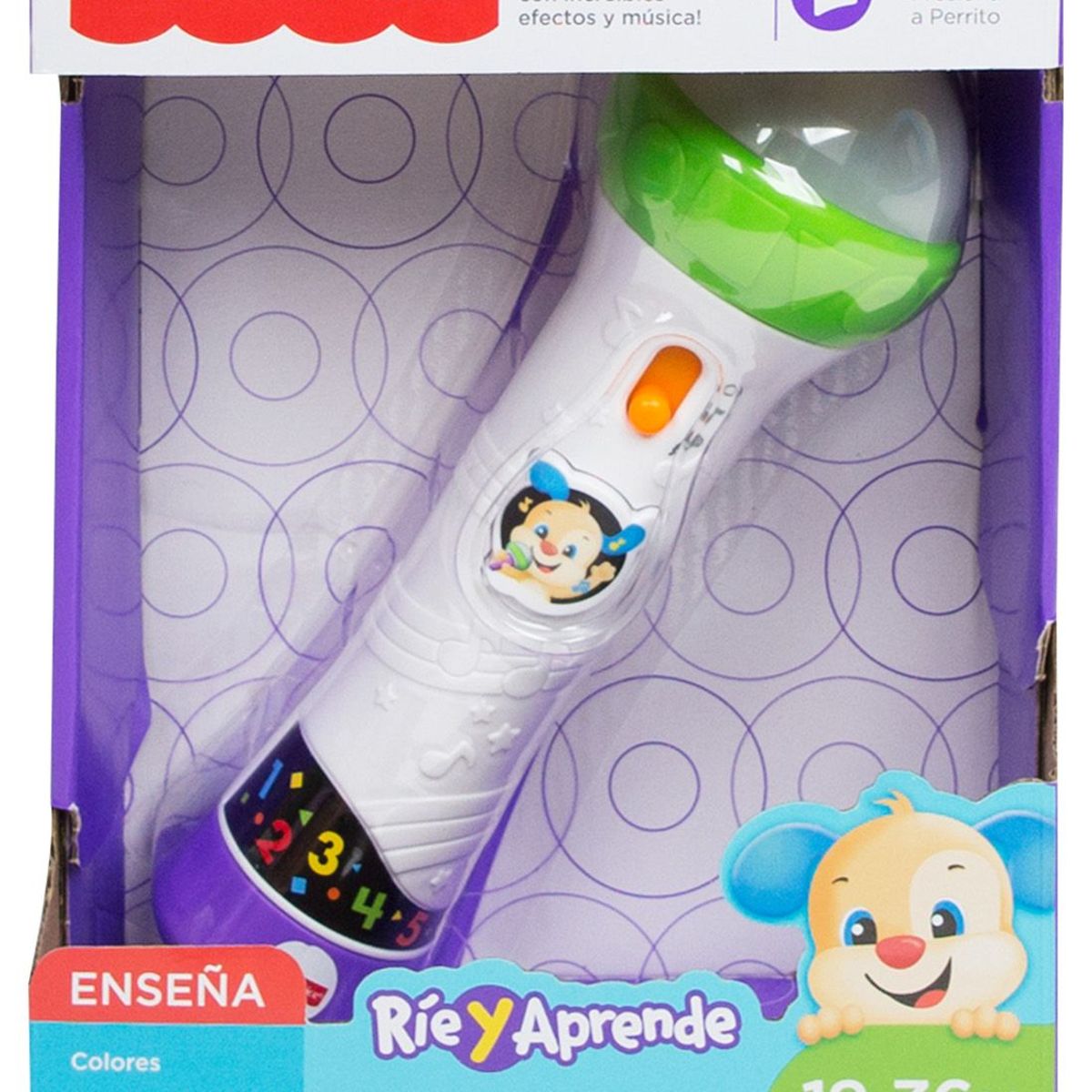 FISHER PRICE - Juguete de bebé Fisher Price Ríe y Aprende Micrófono Graba y Canta