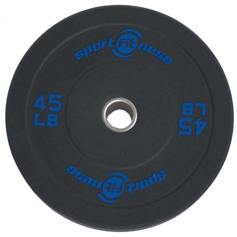 SPORTFITNESS - Disco Olimpico de 45 Libras en Caucho 