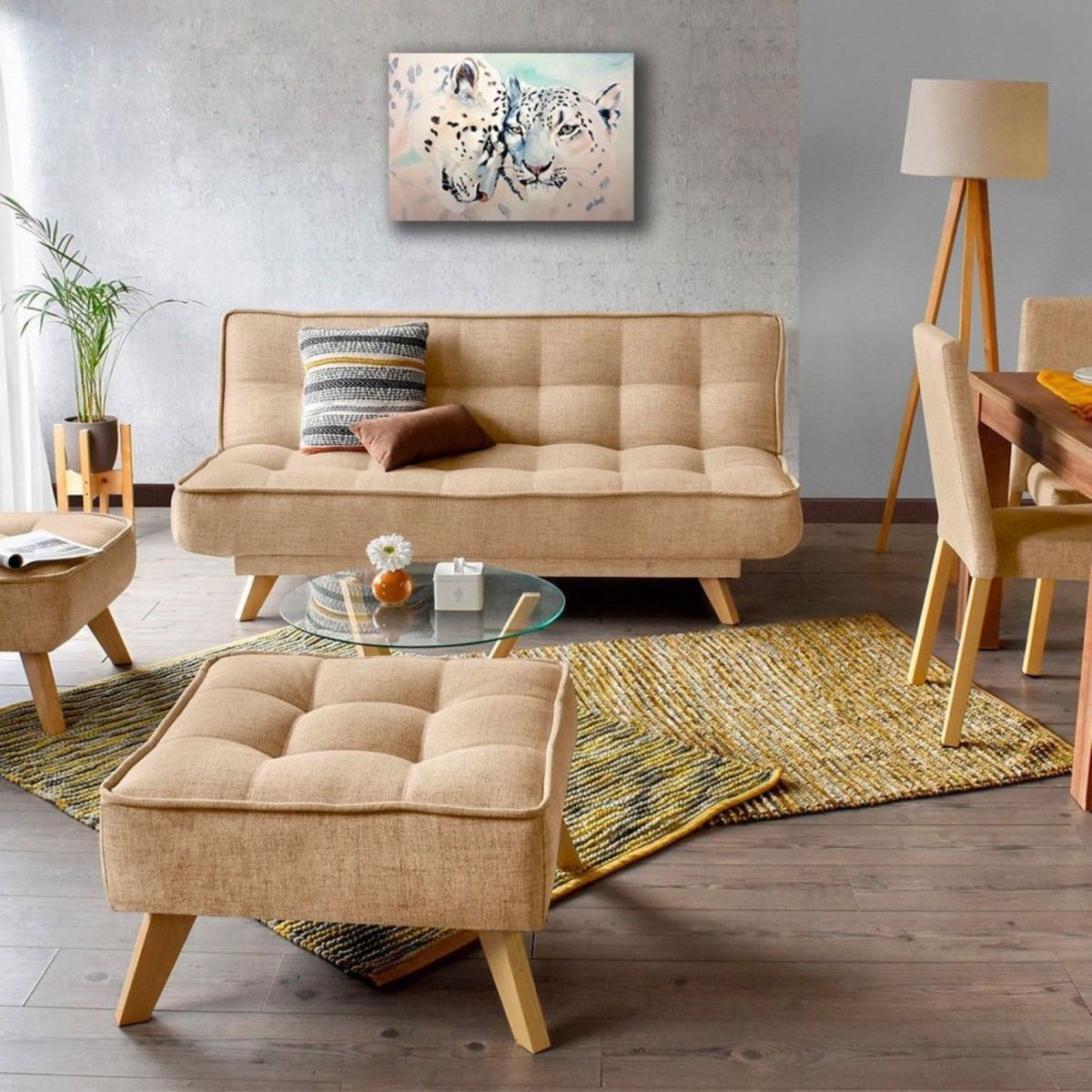 MICA - Cuadro Poliéster Leopardo M