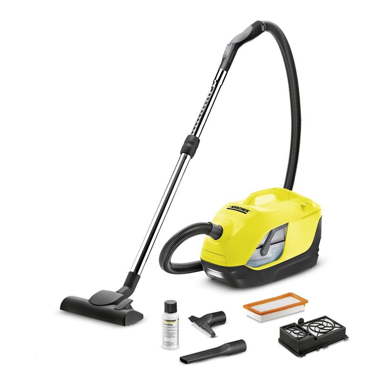 KARCHER - Aspiradora de arrastre Karcher DS5800 con Filtro de Agua 900W, aspiradora con filtro de agua para mejores resultados, ideal para personas con alergia. Aspiradora apta para colchones y muebles