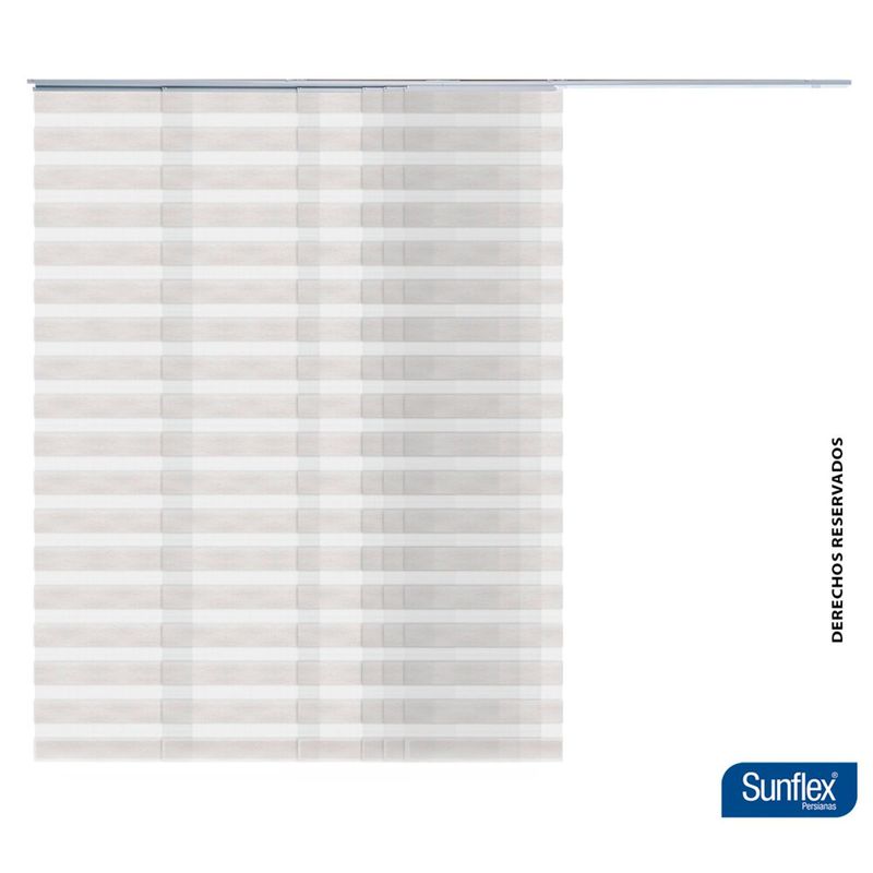 SUNFLEX - Cortina Translucida Decorativa 240x220 cm. Cortina Moderna: Cortina para sala, Cortina para estudio, Cortina para alcobas