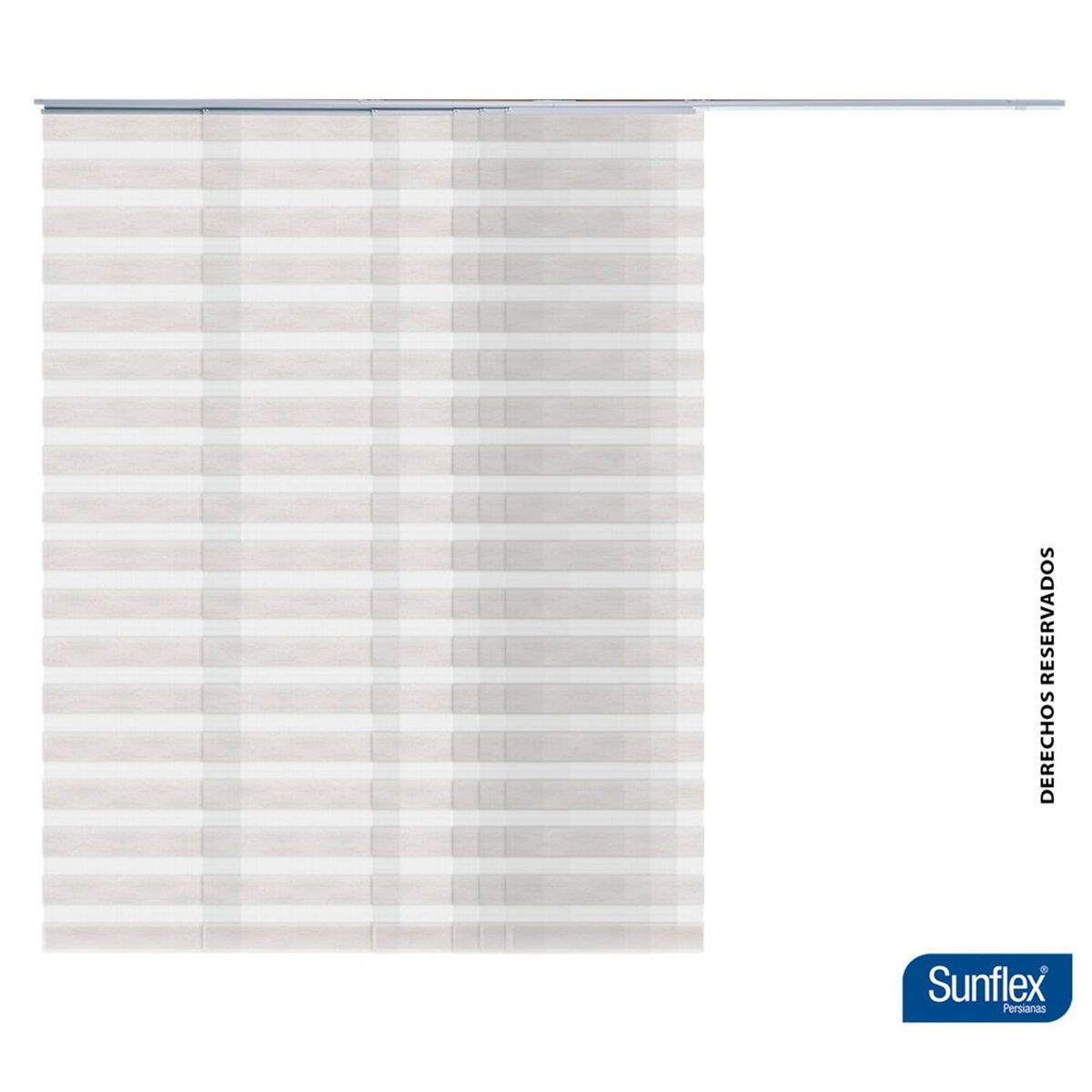 SUNFLEX - Cortina Translucida Decorativa 300x220 cm. Cortina Moderna: Cortina para sala, Cortina para estudio, Cortina para alcobas