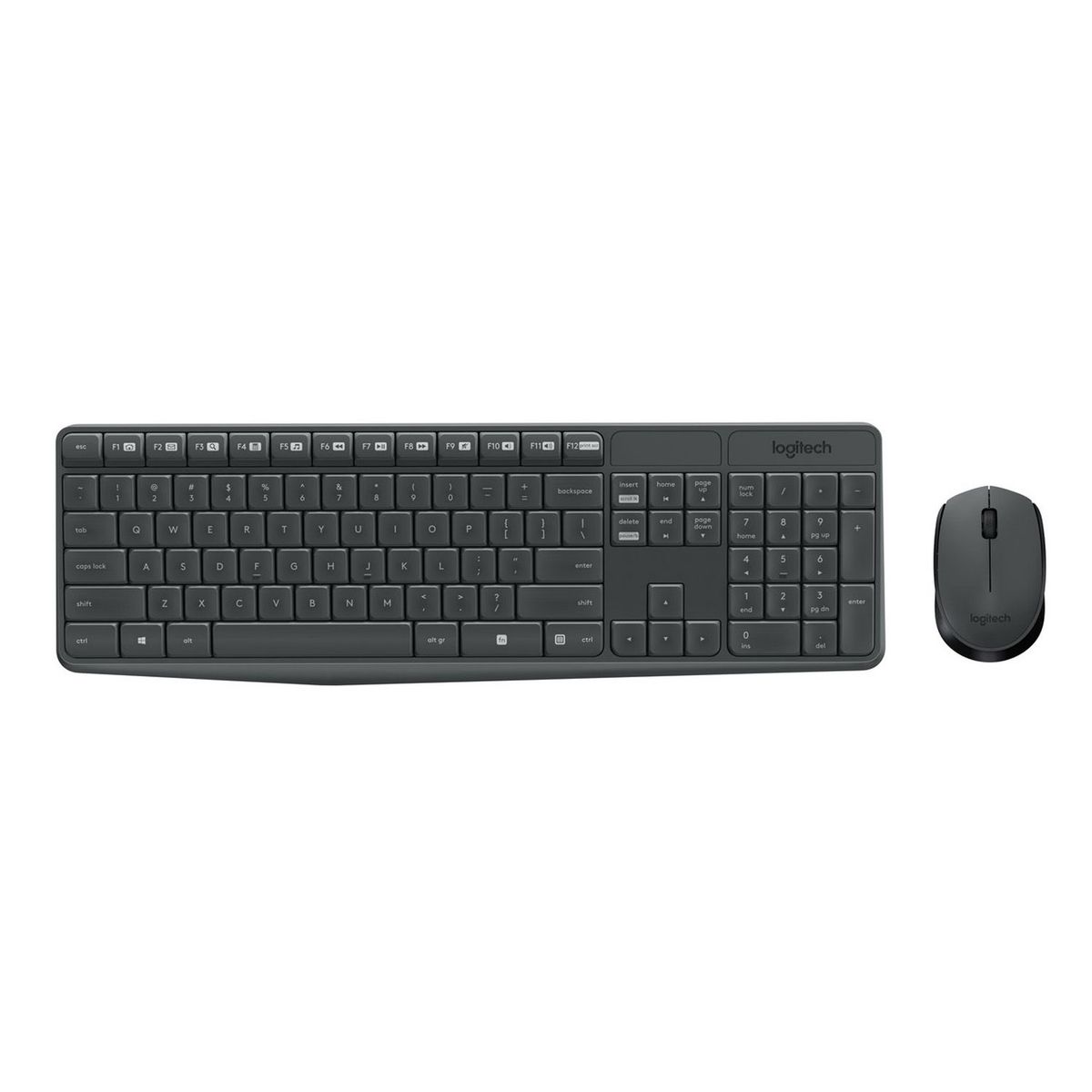 LOGITECH - Combo teclado y mouse Logitech MK235 Inalambrico Negro
