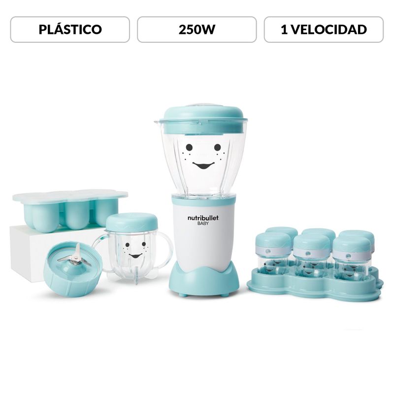 NUTRIBULLET - Licuadora para bebé NutriBullet Baby de 18 Piezas