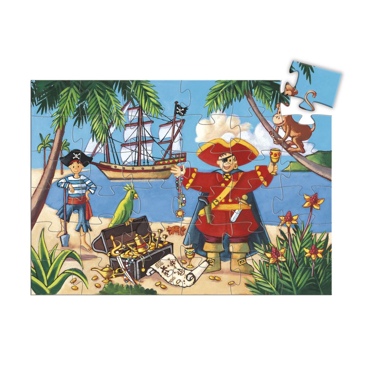 DJECO - Rompecabezas Pirata