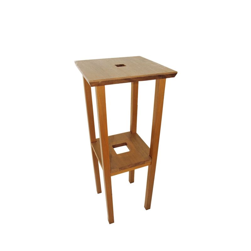 MUEBLES&CO - Mesa auxiliar Flor Madera