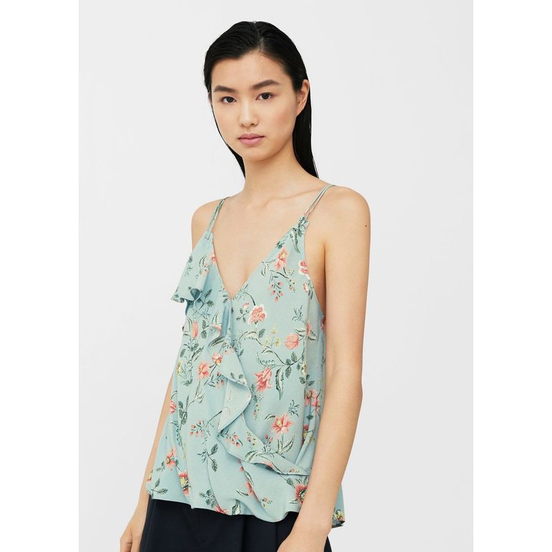 MANGO - Blusa Guinda