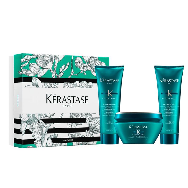 KERASTASE - Set capilar Resistance Kérastase 2 shampoo 250ml + mascarilla 200ml: restauración cabello dañado