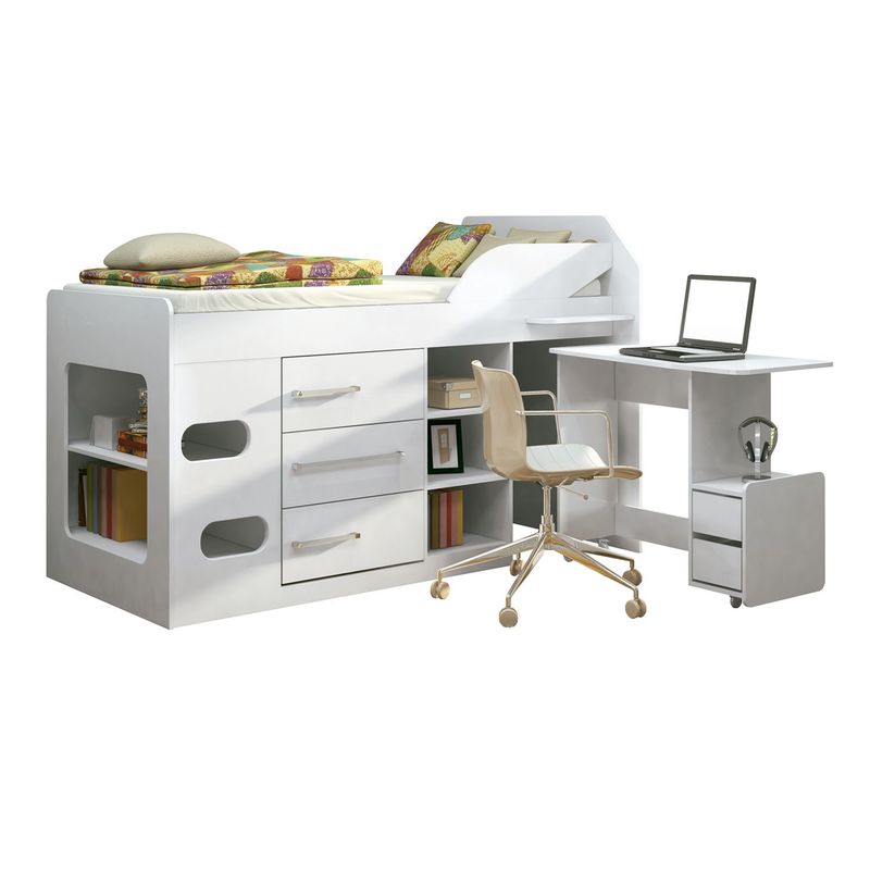 MEPRA - Cama básica Sencilla Sleep Teen L.O.L 111 x 194.6 cm Partes teen 