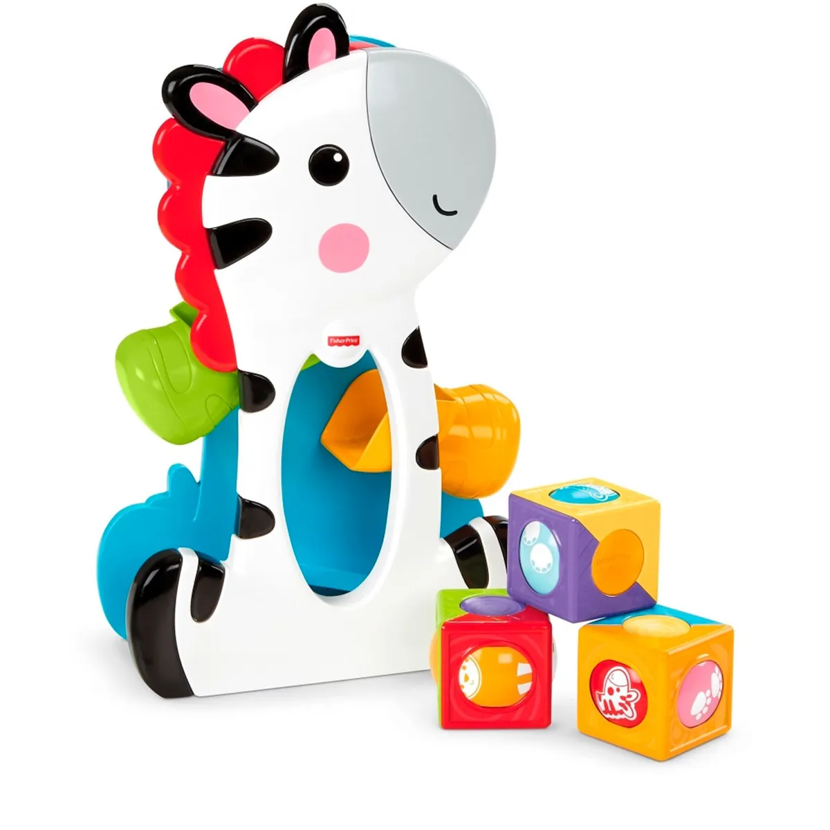 FISHER - Juguete de Bebé Fisher Price Cebra Bloques de Actividades