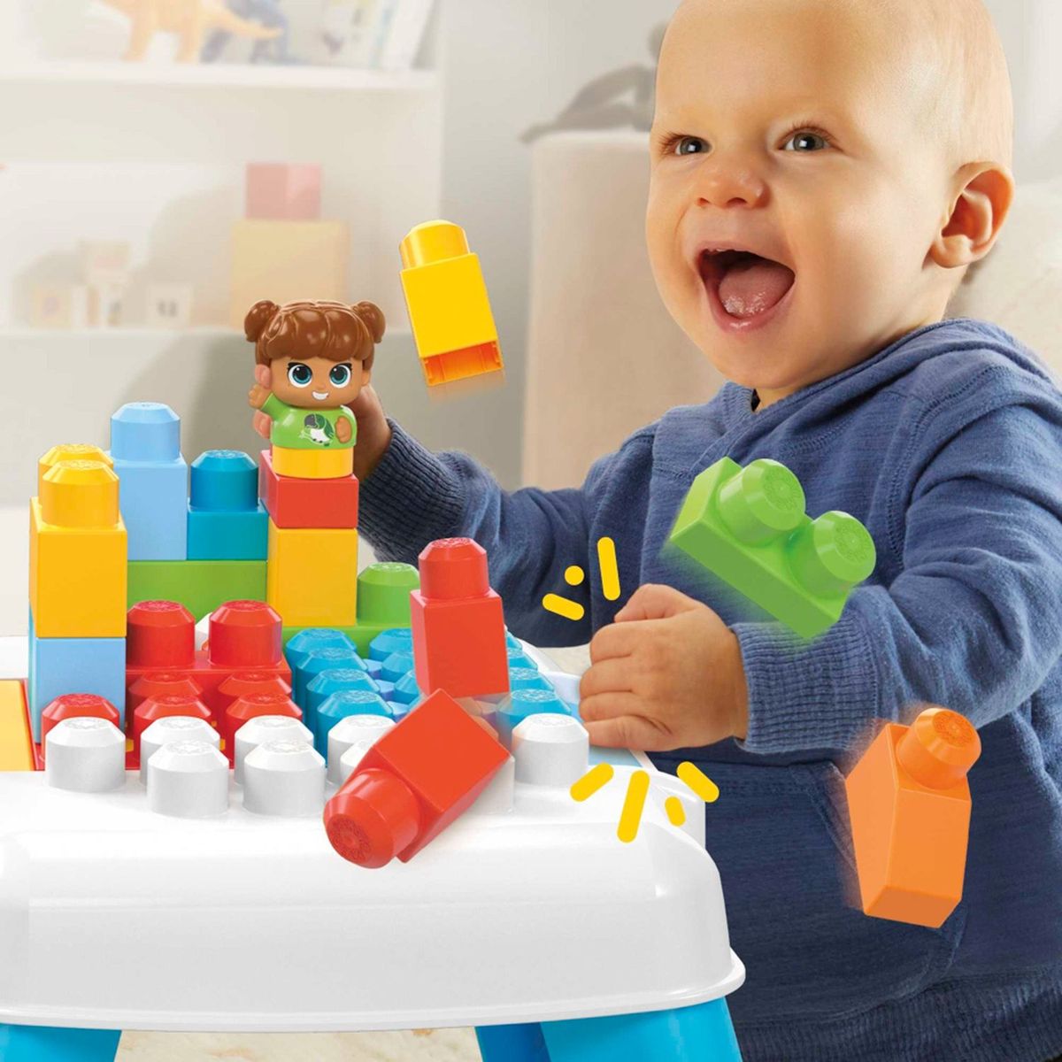  - Juguete de Construcción Mega Bloks Mesa Construye y Derriba