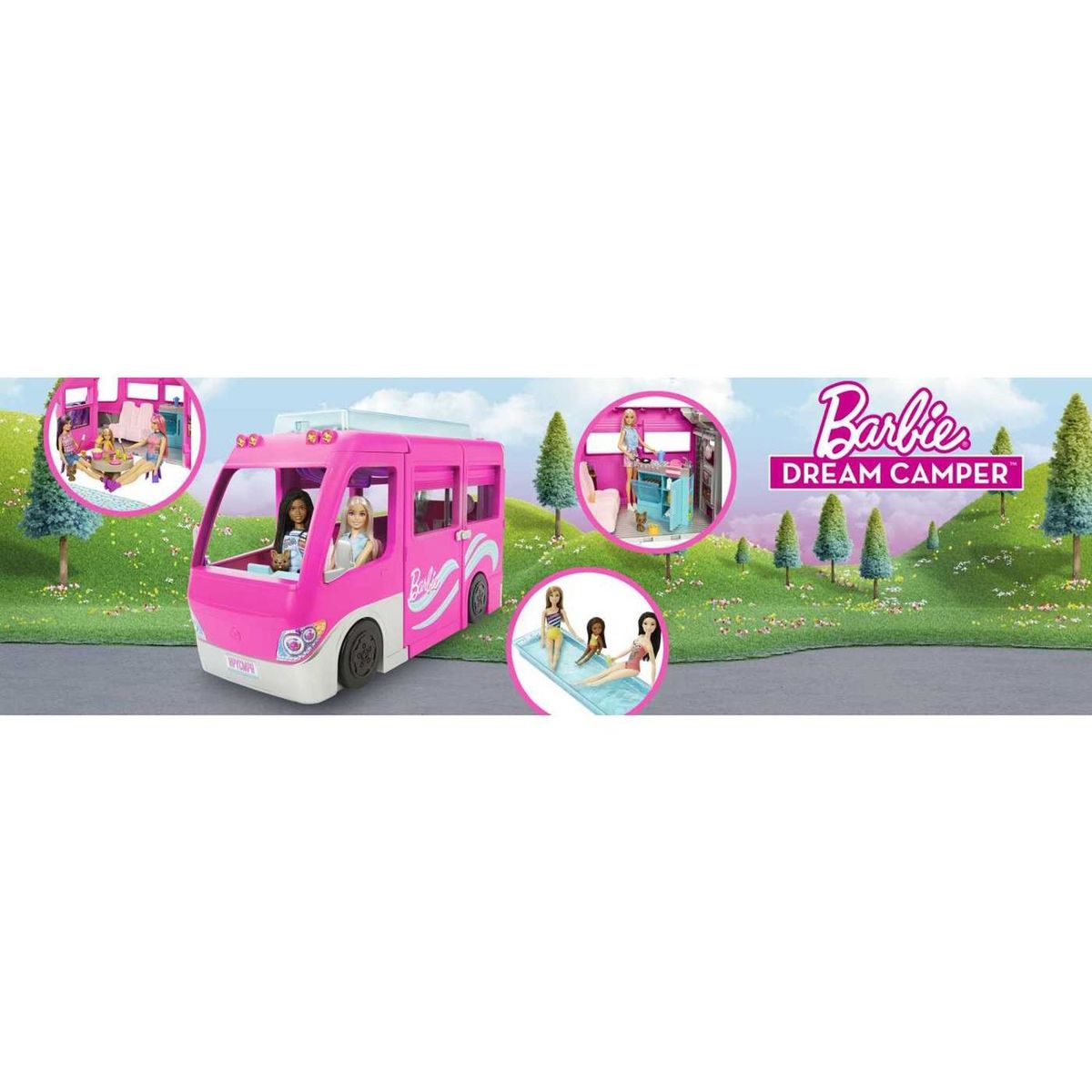 BARBIE - Carro de Barbie: Cámper de los sueños