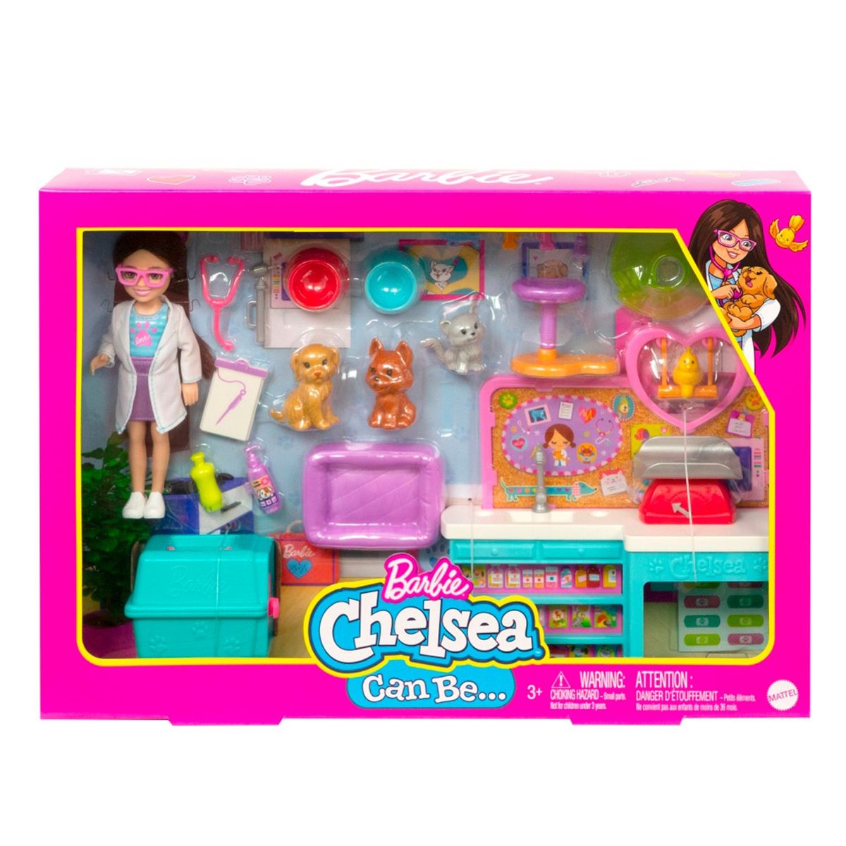 BARBIE - Muñeca Barbie: Chelsea doctora veterinaria