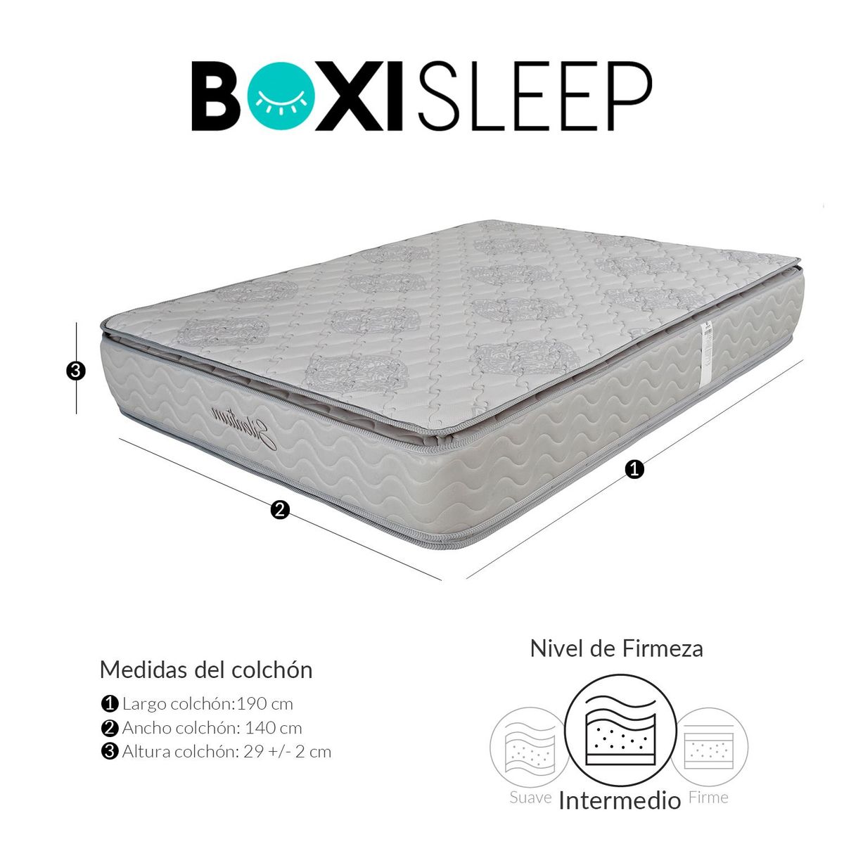  - Colchón Doble Silentium 140 x 190 cm Colchones Wonder