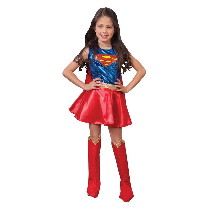 WARNER BROS - Disfraz para niña Superchica Superhéroe DC Fnatasía