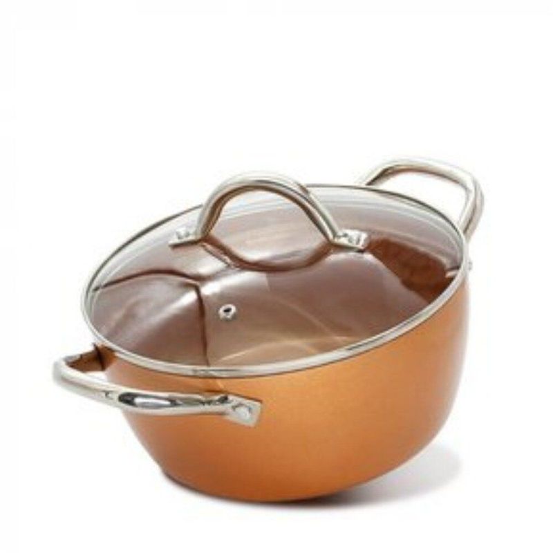 HOME ELEMENTS - Olla Home Elements Acero Incoxi 2.5L 94419 Naranja