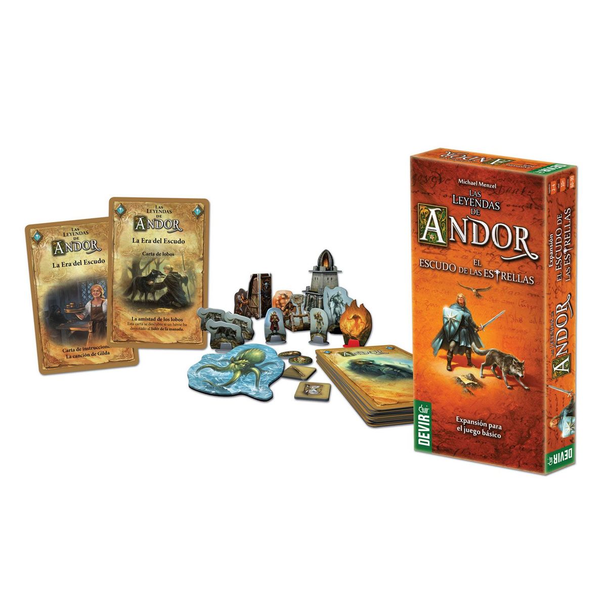 DEVIR - Andor El Escudo De Las Estrellas (Expansión: necesita el juego base Las Leyendas de Andor)