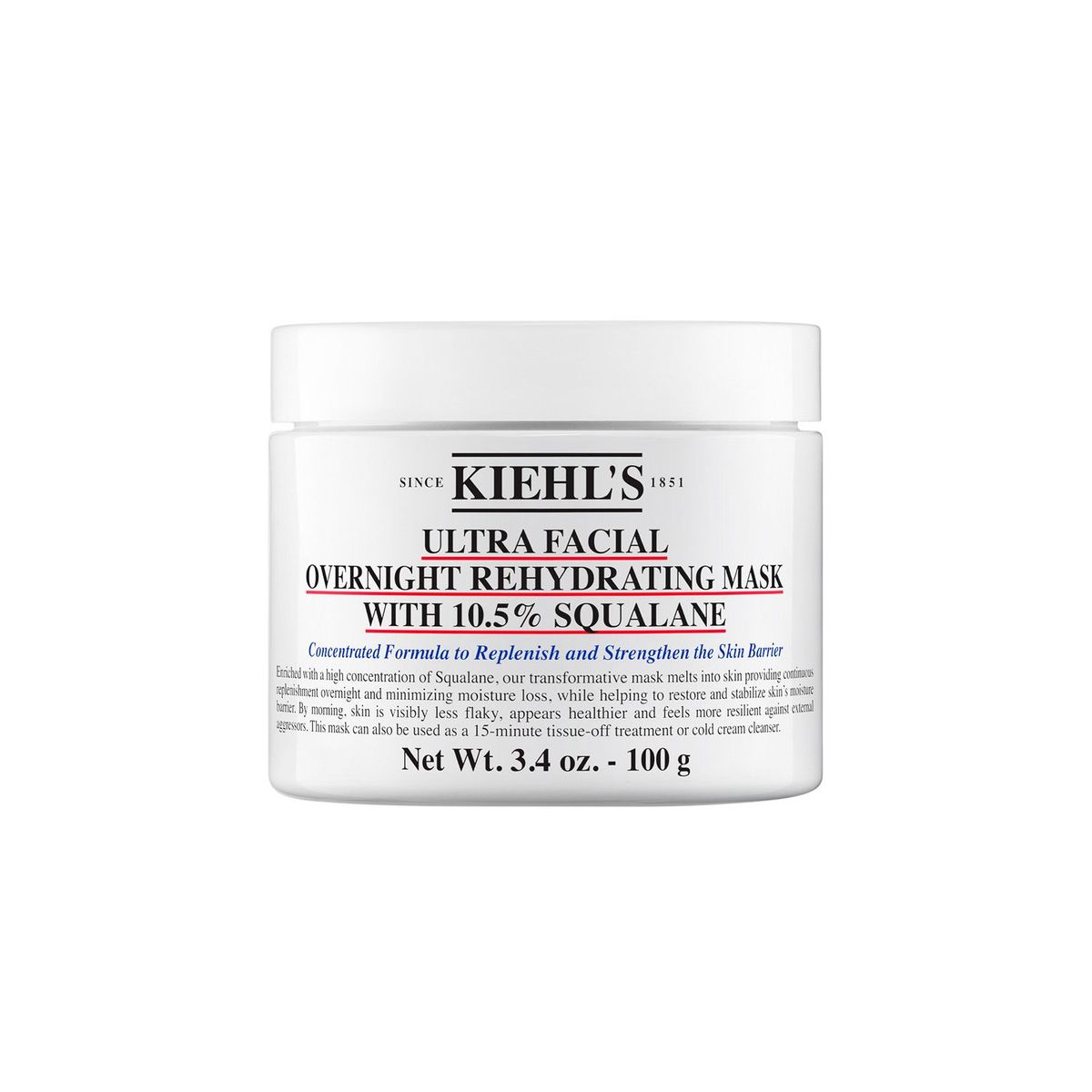 KIEHLS - Mascarilla Ultra Facial Noche Kiehls para Todo tipo de piel 100 ml