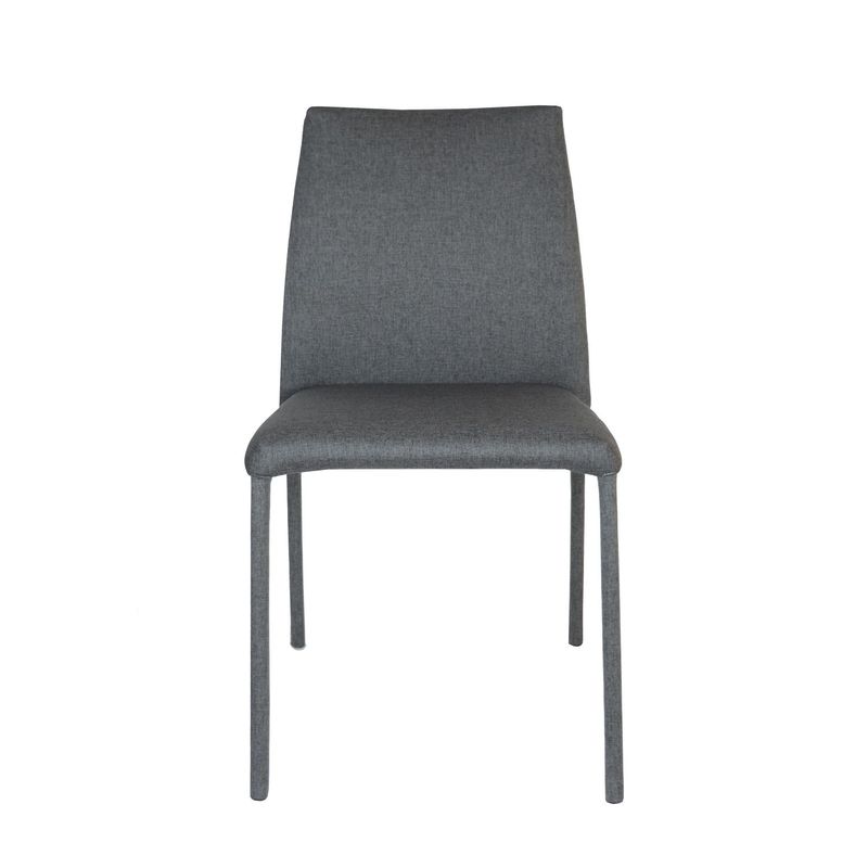 MICA - Silla de Comedor Moderna en Tela Gris (Incluye 1 Silla) Mica