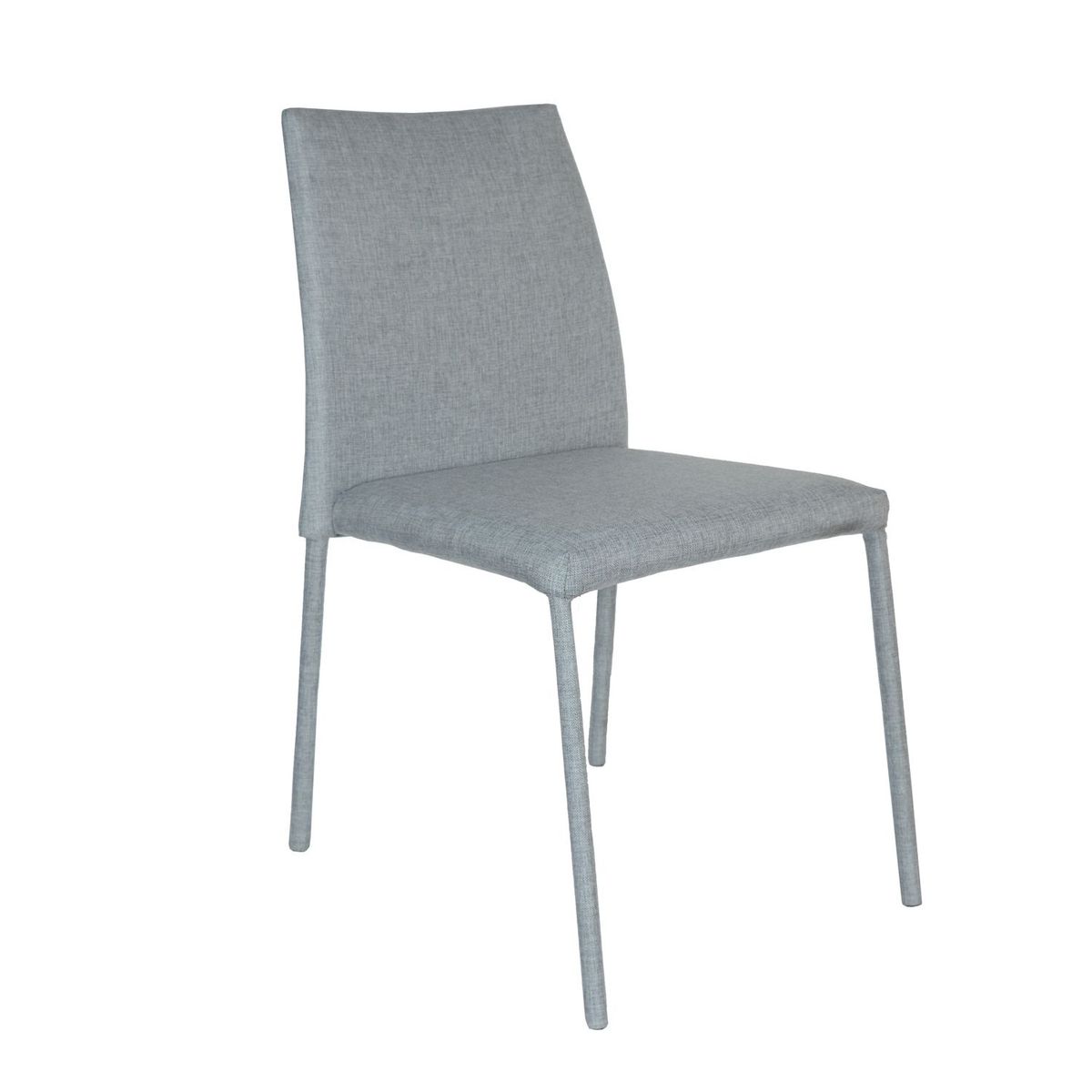MICA - Silla de Comedor Moderna en Tela Gris (Incluye 1 Silla) Mica