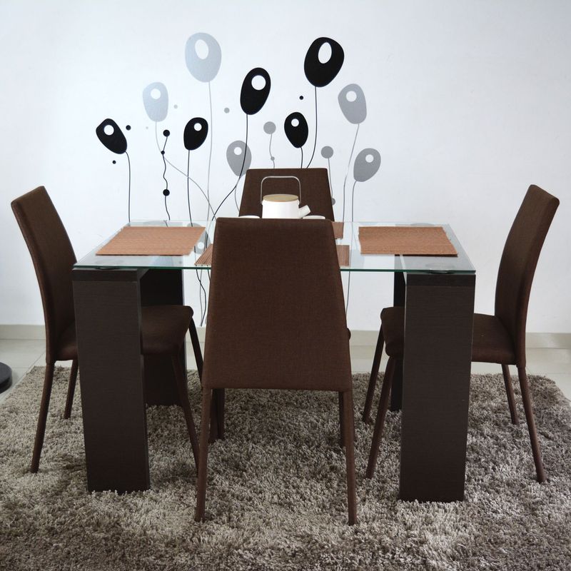 MICA - Juego de Comedor 4 Personas Rectangular Plus  - Mueble - Mueble