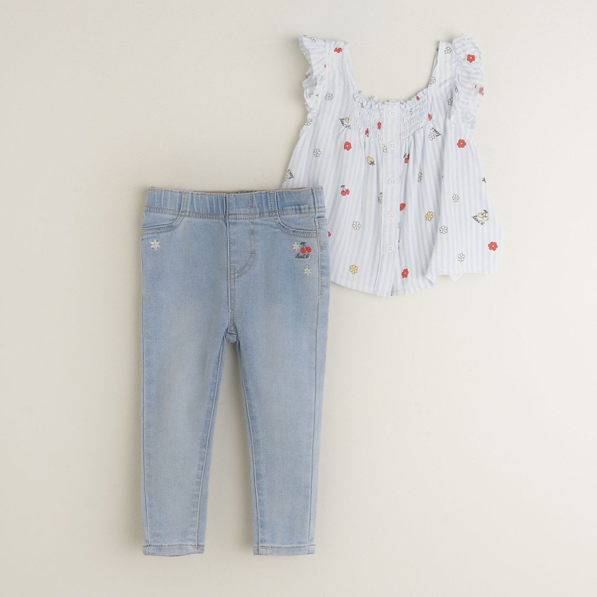 LEVIS KIDS - Conjunto de pantalón y blusa Bebé Niña Levis