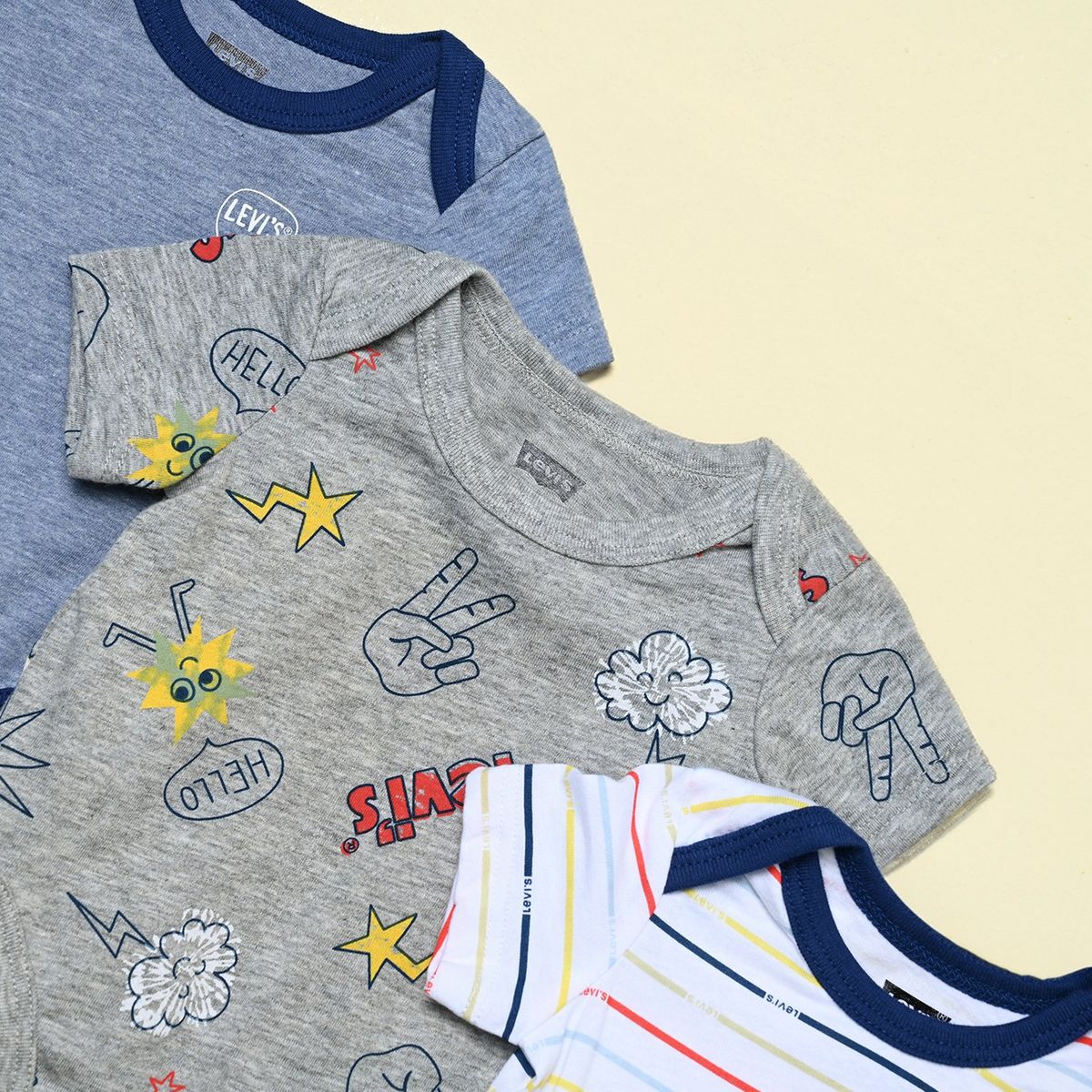LEVIS KIDS - Bodies pack x 3 para Bebé Niño Levis