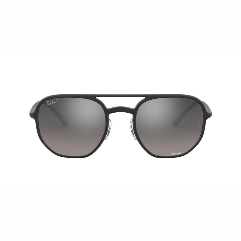 RAY BAN - Gafas de sol Ray Ban B4321CH Unisex Marco Matte Black Lente Grey Mirror Silver